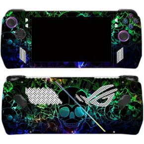 Skin Stickers Set for ROG Ally, Vinyl Cover Skin Decal Sticker, Anti-Slip Grip Sticker, Anti Fingerprint Scratch Film,Protective Full Wrap Sticker Accessories for ROG Ally(Black Grain)