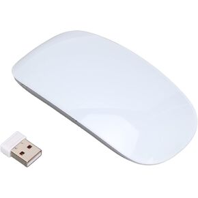 Ultra Thin Mouse, Silent Cordless USB Mouse Ultra Slim Computer Mouse, 1200DPI, 2 Way Touch Scrolling, for PC Laptop Notebook, for Windows XP, Vista, 7, 8 and 10
