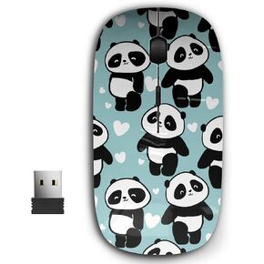 2.4G Ergonomic Portable USB Wireless Mouse for PC, Laptop, Computer, Notebook with Nano Receiver ( Cute Panda )