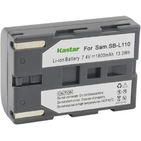 Kastar SB-L110 Battery 3-Pack Replacement for Samsung VP-D82, VP-D85, VP-D87 VP-D87i, VP-D903, VP-D93, VP-D97, VP-D99 VP-D99i, SC-D103, SC-D105, SC-D130, SC-D180, SC-D530, SC-D55 Camera