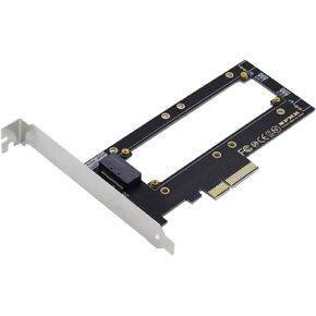 xiwai SSD Converter U.2 SFF-8639 Host to PCI-E Ruler 1U GEN-Z EDSFF 9.5mm 15mm 25mm Short SSD E1.S with Heat Sink PM9A3 PM9D3 P5801X Carrier Adapter