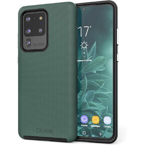 Crave Dual Guard for Samsung Galaxy S20 Ultra Case, Shockproof Protection Dual Layer Case for Samsung Galaxy S20 Ultra, S20 Ultra 5G - Forest Green