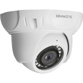 ONWOTE 5MP Super HD PoE IP Security Camera with Audio, 2592x1944 5 Million Pixels, Indoor Outdoor, 100ft IR Night Vision, Wide View, IP66, Add on Camera to PoE System
