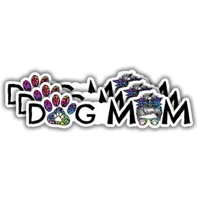 (3 قطع) ملصق Dog Mom للسيارة والكمبيوتر المحمول والهاتف وزجاجات المياه Kindle - ملصق فينيل لطيف ومضحك على شكل مخلب الكلب لمحبي الكلاب - 3 × 0.8 بوصة in Kuwait