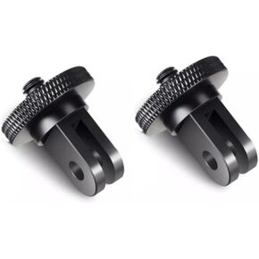 2pack FunMax Aluminum Camera Tripod Adapter 1/4"-20 Conversion Adapter Mount for Gopro Hero 10/9/8,insta360, DJI Osmo, AKASO and Other Standard 1/4 Accessories