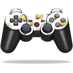 Protective Vinyl Skin Decal Skin Compatible with Sony Playstation 3 PS3 Controller wrap Sticker Skins Yellow Poppy
