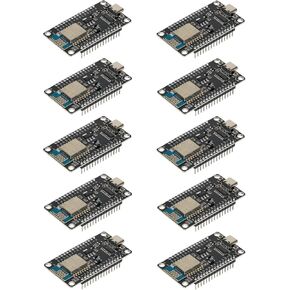 10pcs ESP8266 Serial Wireless Module CH340 ESP-12E NodeMCU LUA WiFi V3 Internet Development Board Compatible with Arduino IDE, Micropython