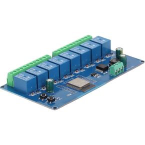 8 Channel Relay Module, DC 5~30V 8 Circuit Relay Shield Module with Large Capacity 4M Byte Flash for ESP32 Secondary Development Learning