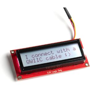 SparkFun 16x2 SerLCD - إضاءة خلفية RGB (Qwiic) - متوافقة مع شاشة Arduino LCD للتواصل عبر Serial I2C وSPI 3.3V in Saudi Arabia