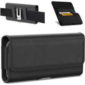 CoverON Holster for Nokia G310 G42 G400 G300 G200 G100 G10 C310/TCL 50 40 30 20 10 X XL SE/ZenFone 11 Ultra/ROG Phone 8/Vere Connect Wiko Voix Phone Case Belt Clip ID Card Leather Pouch (With Case On)