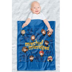 Harry Potter lightweight baby blanket, 30"X40", Cute Chibi Pattern Unisex for infants Girls & Boys