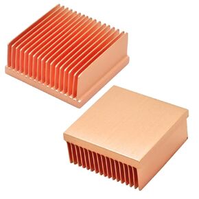 2Pcs Pure Copper Heatsink 0.79" x 0.79" x 0.43" / 20mm x 20mm x 11mm Skiving Fin Heat Sink Cooling for Raspberry pi Electronic 3D Printer CHIP IC MOS Heat Dissipation