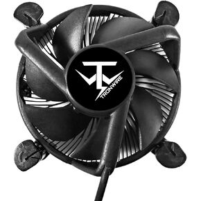 TW-18 CPU Cooler Black Aluminum Heatsink Copper Core Base 4-Pin PWM 92mm 3200 RPM Fan Pre-Applied Thermal Paste for Intel Core i3 i5 i7 i9 Socket 1200 1151 1150 1155 1156 Desktop PC
