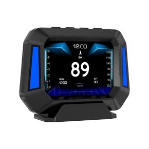 Obd2 Gauge Display P21, Heads Up Display for Cars, Displaying Multiple Functions, Speedometer, Slope Meter, Suitable for All Car