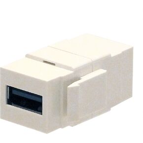 Shaxon Keystone Insert 6 Pin Mini Din (PS2) Coupler F/F (BM303W-6MD-B)