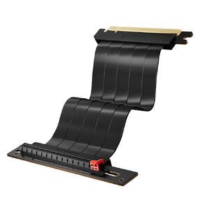 PCI-E 4.0 16X Extension Cable 16x Flexible Cable High Speed Extension Port Adapter PCIe Riser Cable 15CM 90 Degrees
