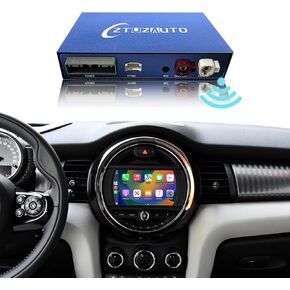 Carplay Wireless Decoder for BMW Mini 2014-2017 Year Car, Android Auto Retrofit Kit for BMW NBT System, Support Wireless Android Auto, YouTube,Mirrorlink, Reverse Camera