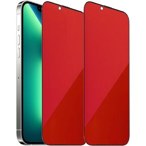 2 Pack Anti-Blue Privacy Tempered Glass for iPhone 13 Pro Max/iPhone 14 Plus Anti-Spy Screen Protector Anti-Peeping Film Gradient Colorful 6.7 inch