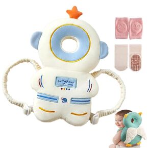 Baby Head Protector Backpack Head Protector Pad Safety for Crawling and Walking with Baby Knee Pads (Ordinary model-astronauts)