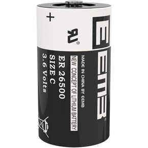 EEMB 10Pack ER26500 C Size 3.6V Lithium Battery High Capacity Li-SOCL₂ Non-Rechargeable Battery LS26500 SB-C01 TL-2200 for Automobile tire Pressure Monitor,Smart Card,Electricity Meter,Wireless Tools