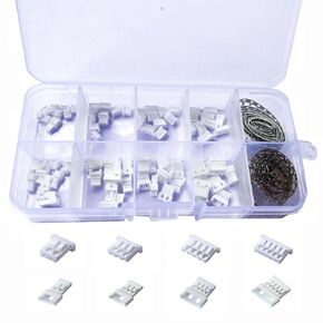 360Pcs MX 1.25mm Connector Kit, 2/3/4/5 Pin Male Female Connector Housings, 1.25MM Pitch Connectors JST Adapter Plug Terminal Set for Flight Controller