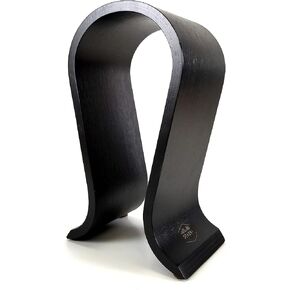 Dekoni Audio Black Headphone Stand | Wood Headphone Stand for Desk, Gaming | Omega Headset Stand