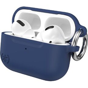 Speck AirPods Pro Case - for Apple AirPods Pro 1st Gen & AirPods Pro 2nd Gen - Durable Soft-Touch Coating with Carabiner Attachment - Coastal Blue