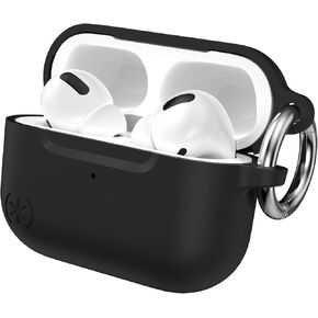 حافظة Speck AirPods Pro - لأجهزة Apple AirPods Pro الجيل الأول وAirPods Pro الجيل الثاني - طلاء متين ناعم الملمس مع حلقة تثبيت - أزرق ساحلي