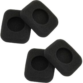 Replacement Earpads Compatible for Bang & Olufsen B&O Beoplay Form 2 2i Headphones Earphone Ear Pads Cover Sponge Square Foam Ultra Soft Cushions Durable Comfortable Black 4PCS