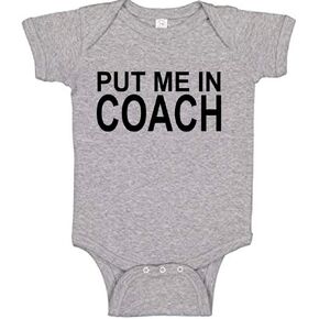 Sports Fan Put Me In Coach Baby Bodysuit Girls or Boys Infant Sizes