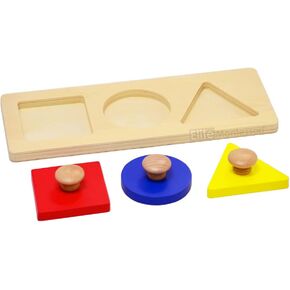 Elite Montessori Geometric Multiple Shape Puzzle Color Sorter for Toddler & Preschool Sensorial Toy Learning Material (Style A)