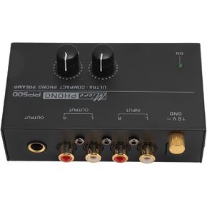 Phono Turntable Preamp for Turntable, RIAA Equalized Low Noise Pre Amplifier with Convert , Electronic Audio Stereo Phonograph Preamplifier, Independent Volume Control (US)