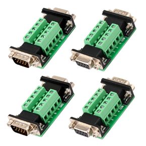 4PCS DB9 Female and Male Connector in One Breakout Board