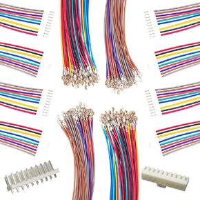 VH3.96mm JST Connector with 18AWG Pre-Crimped Wire,JST VHR-9,2/3/4/5/6/7/8/9/10/12 Pin Housing JST Adapter Cable Connector with Length of 10/20/50/80/100CM Wire (1 Set MM 9Pin-100CM)