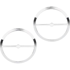 1 Paire Harley Speaker Accessorires Speaker Covers Trim Grill compaticable for Touring Electra Glide Street Glide Ultra Limited Tri Glide FLHTK FLHTCU 2014-2023 (Chrome)