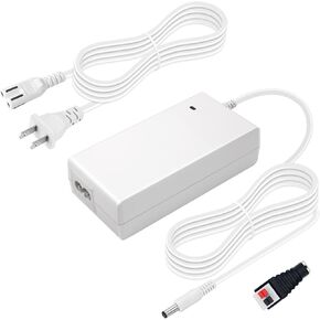 سلك طاقة شاشة TKDY أبيض، محول إمداد طاقة 12 فولت 5 أمبير مناسب لشاشة LCD صولجان DC12V سلسلة EC 32 بوصة 30 بوصة 27 بوصة 24 بوصة 22 بوصة 20 بوصة 19 بوصة 15 بوصة، شاشة AOC LCD 16 بوصة 20 بوصة 22 بوصة 23 بوصة 24 بوصة 27 بوصة ". in Kuwait