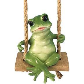 Blue Sky Ceramics Frog Garden Swinger, Multi