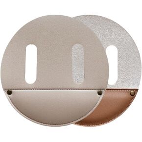 Tie Wire Reel Pad, Wire Reel Hip Pad, Reel Pad, Round Leather Pad with Belt Slots