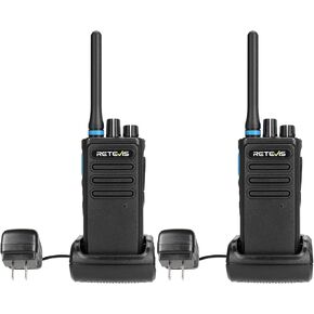 Retevis P1 DMR Radio, Compatible with Motorola R2 SL300 CP100D CP200D, Walkie Talkies Long Range Adults, Two Way Radio Long Distance, Built-in Relay, Group Call, for Construction Warehouse(2 Pack)
