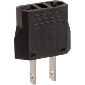 CKITZE European/Asian To American Outlet Travel Plug Adapter, 6-Pack