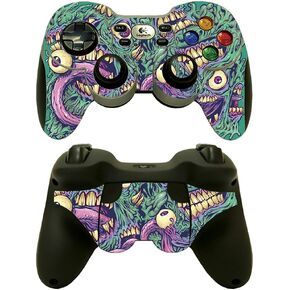MightySkins Skin Compatible with Logitech Wireless Gamepad F710 - Blue Scales | Protective, Durable, and Unique Vinyl Decal wrap Cover | Easy to Apply, Remove, and Change Styles | Made in The USA