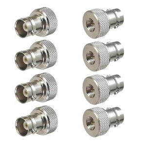 SMA Male to BNC Female RF Coax Connector for Two Way Radio Walkie Talkie RF Coaxial Adapter BNC to SMA Coax Adapter 8Pcs