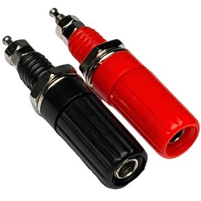 CESS Amplifier Terminal Connector Binding Post Banana Plug Jack Socket Panel/Chassis Mount Connectors - Length:1.8" (10 Pack)