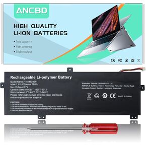 4886280P H-4886280P Laptop Battery Replacement for Gateway GWTN156-11BK GWTN156 Series Notebook U3576127PV-2S1P U3576127PV U3576127 5080270P 7.6V 38Wh/5000mAh