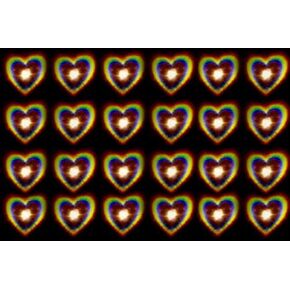 Holographic Hearts Film Size A5 Bokeh for Camera, Glasses, Heart Effect Filter DIY Art Photography