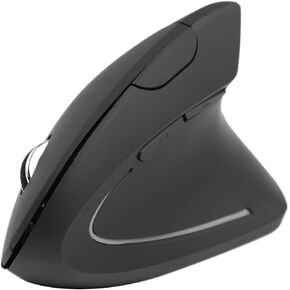 Jectse Ergonomic Vertical Mouse, 2.4G Wireless, Adjustable DPI, Battery Powered, Lighted, Quiet, Ideal for Gaming and Working