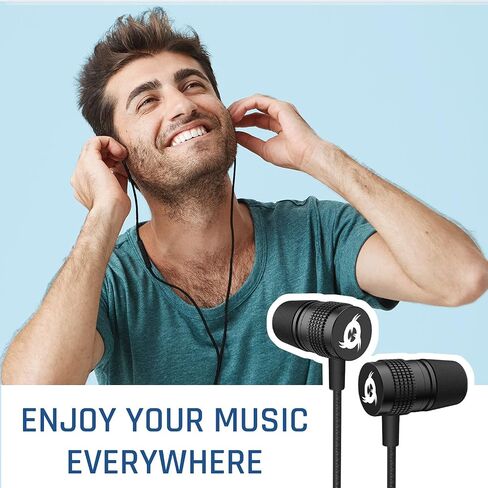 KLIM F1 USB C Earphones + New Version + Excellent Audio Quality + Durable USB C Headphones with Microphone + 5-Year Warranty + Wired USB C Earbuds Compatible Huawei Sony Samsung Headphones Type C in Saudi Arabia