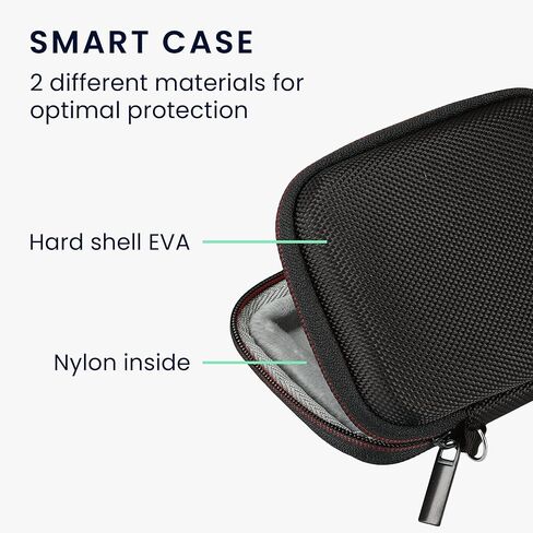 kwmobile Hard Case Compatible with Samsung Portable SSD T7 Shield - Case for Carrying Portable SSD Drive - Black in Saudi Arabia
