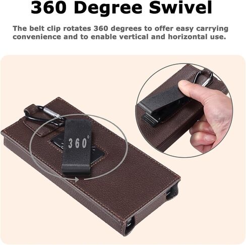 حافظة NINKI لهاتف Samsung Galaxy Z Fold 6 حافظة بمشبك حزام، حافظة جلدية دوارة 360 درجة مع حافظة بمشبك حزام لهاتف Samsung Galaxy Z Fold 5 Fold 4 Fold 3 Fold 2 أسود in Saudi Arabia