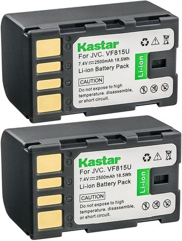بطارية Kastar BN-VF815 بديلة لـ JVC GZ-MG730 GZ-MG730AC GZ-MG730BUS GZ-MG730US GZ-MG740 GZ-MG830 GZ-MG830AC GZ-MG840 GZ-MG840A GZ-MG840R GZ-MG840S GZ-MG880 GZ-MS100 كاميرا GZ-MS100R in Saudi Arabia
